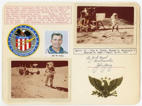 Astronaut John Young Signed Montage